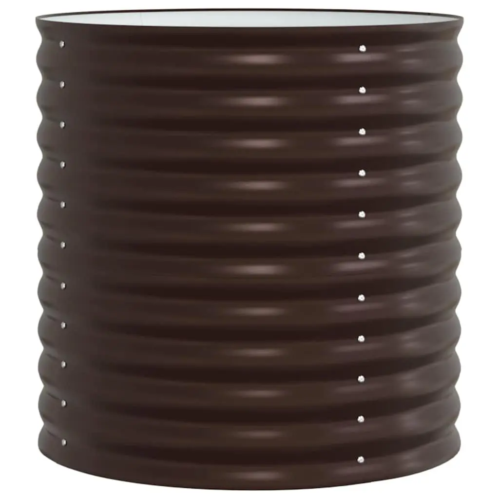 Raised Bed Garden Planter Steel Outdoor 80x80x81cm