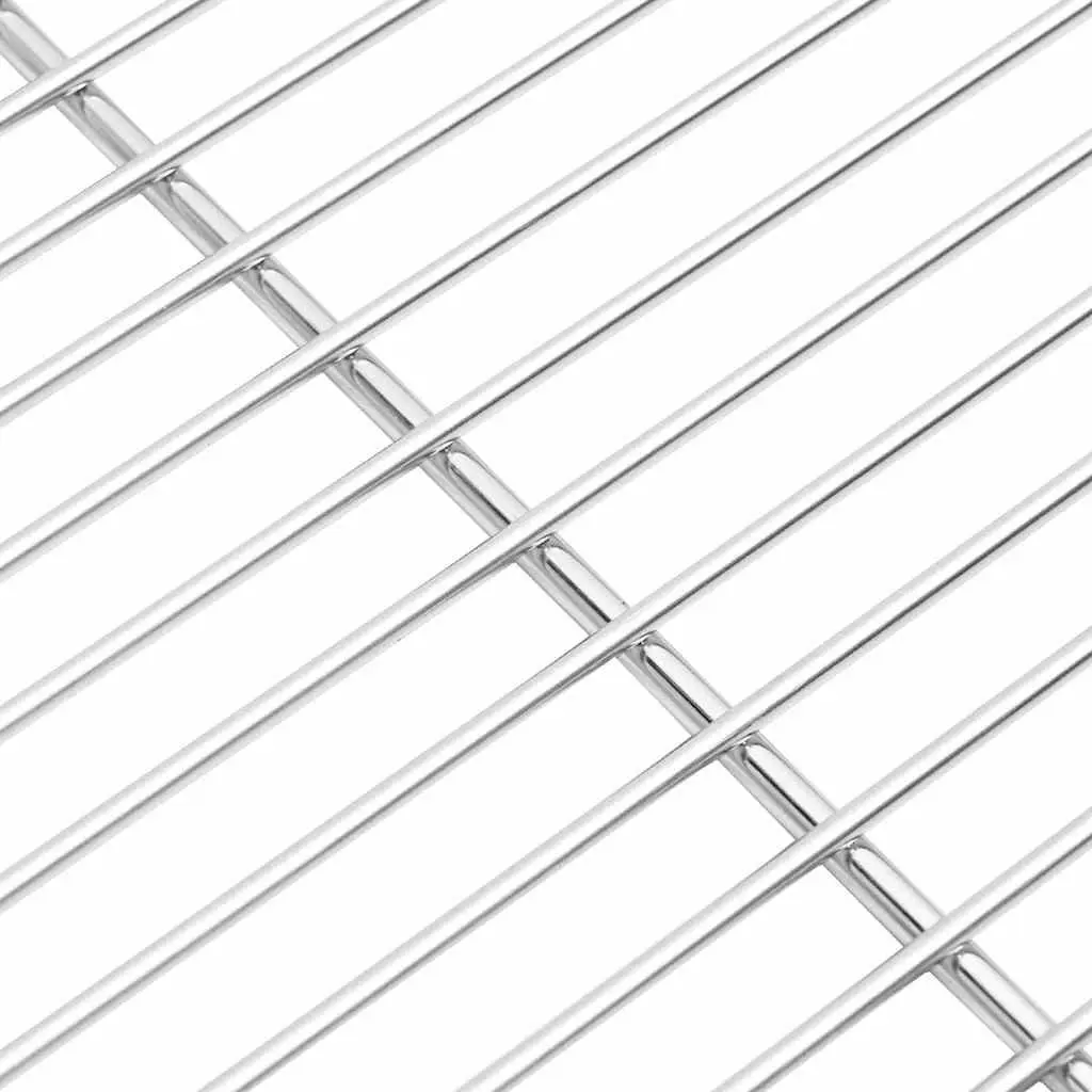 Rectangular Grill Grate Outdoor Cooking 45 x 40 cm Stainless Steel