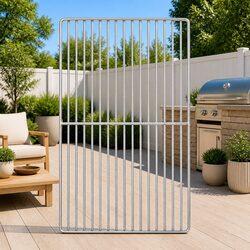 47 x 32.5 cm Rectangular Grill Grate in Silver