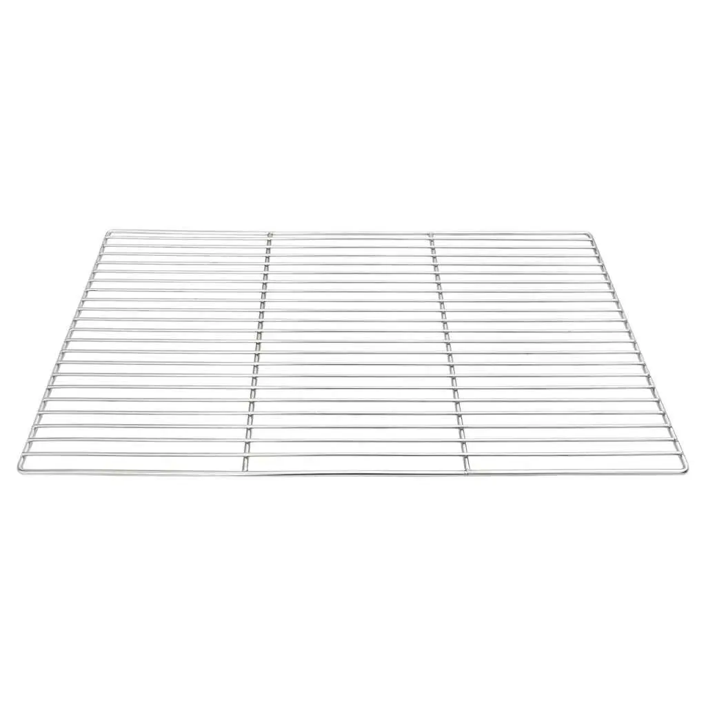 Stainless Steel Outdoor Cooking Grill Grate 67 x 40 cm Silver Rectangular