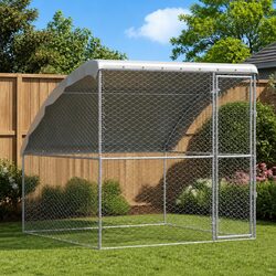 Specifications of the Dog Kennel: 2x2x2m Galvanised Steel