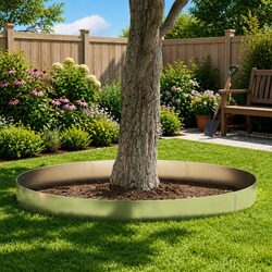 Lawn Edging Specifications: Silver Steel Borders Set of 5