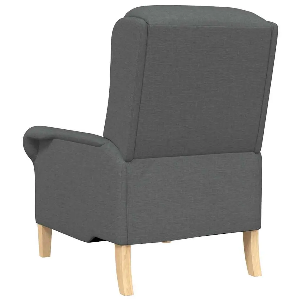 Armchair Grey Fabric Modern Living Room Seating