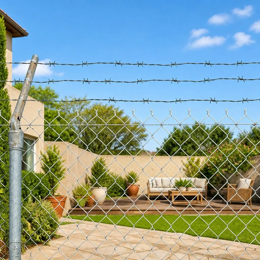 100m Green Hot-dip Galvanised Barbed Wire