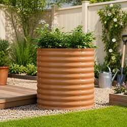 Specifications of Raised Bed Planter 80x80x81cm Steel Design