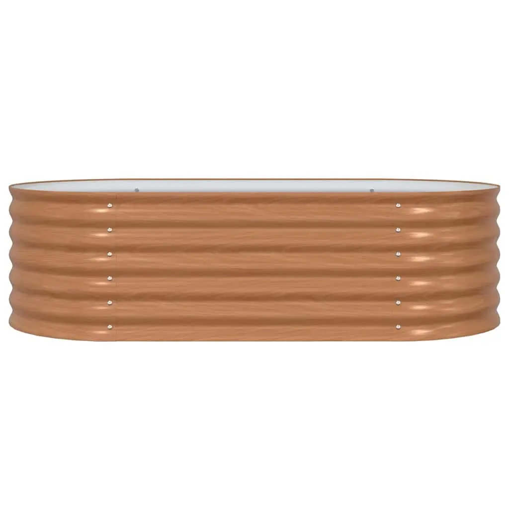 Raised Bed Garden Planter 160x80x44cm Steel Frame Outdoor Vegetables Flowers