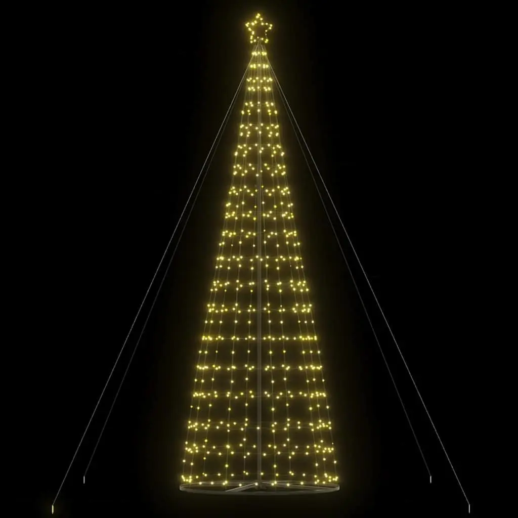 LED Christmas Tree Indoor Outdoor Warm White 160x160x503cm Festive Decoration