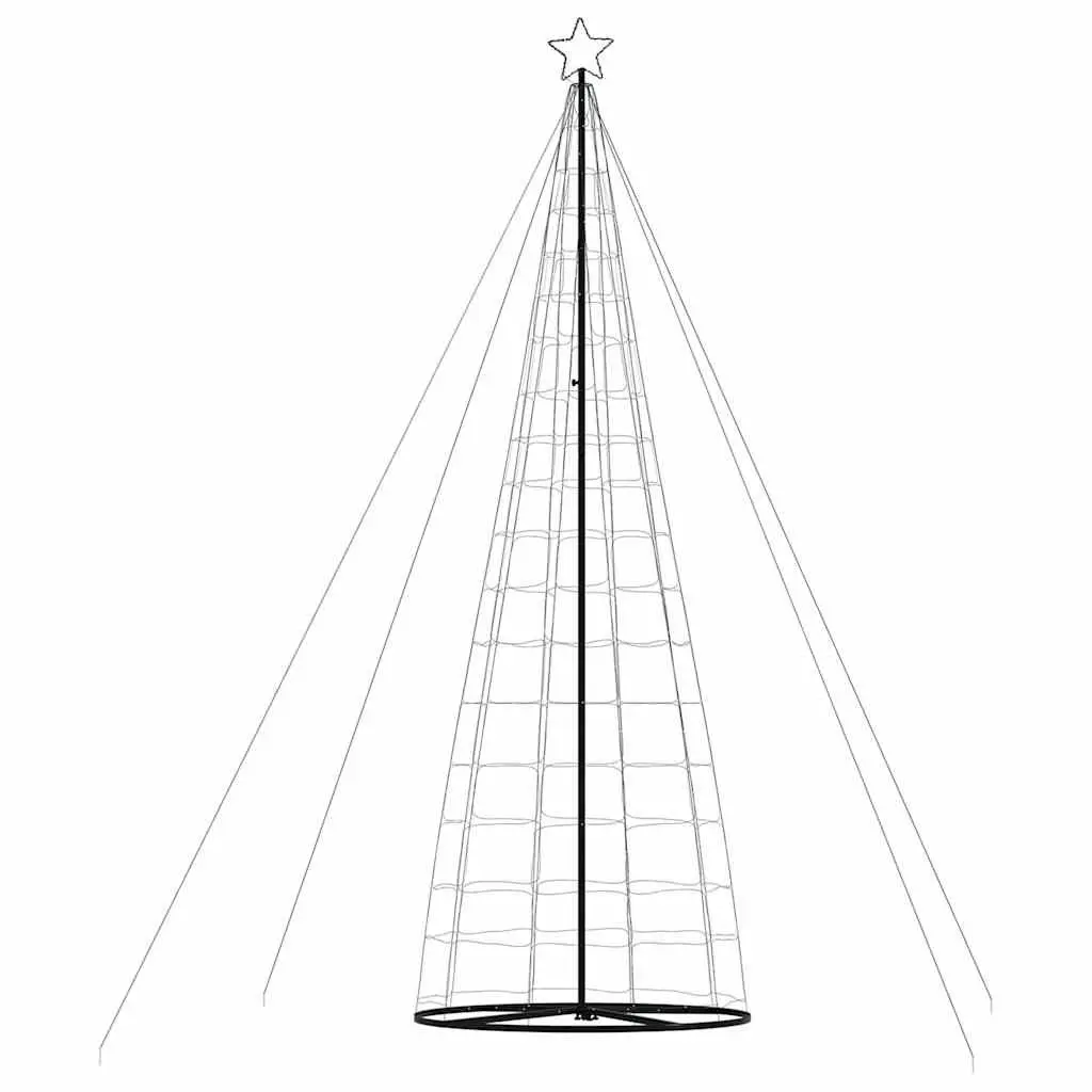 LED Christmas Tree Indoor Outdoor Cool White 160x160x503cm Holiday Decoration