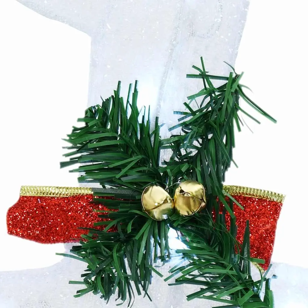 LED Reindeer Decoration 3 Pcs Cool White Fabric Art Deco Christmas Holiday