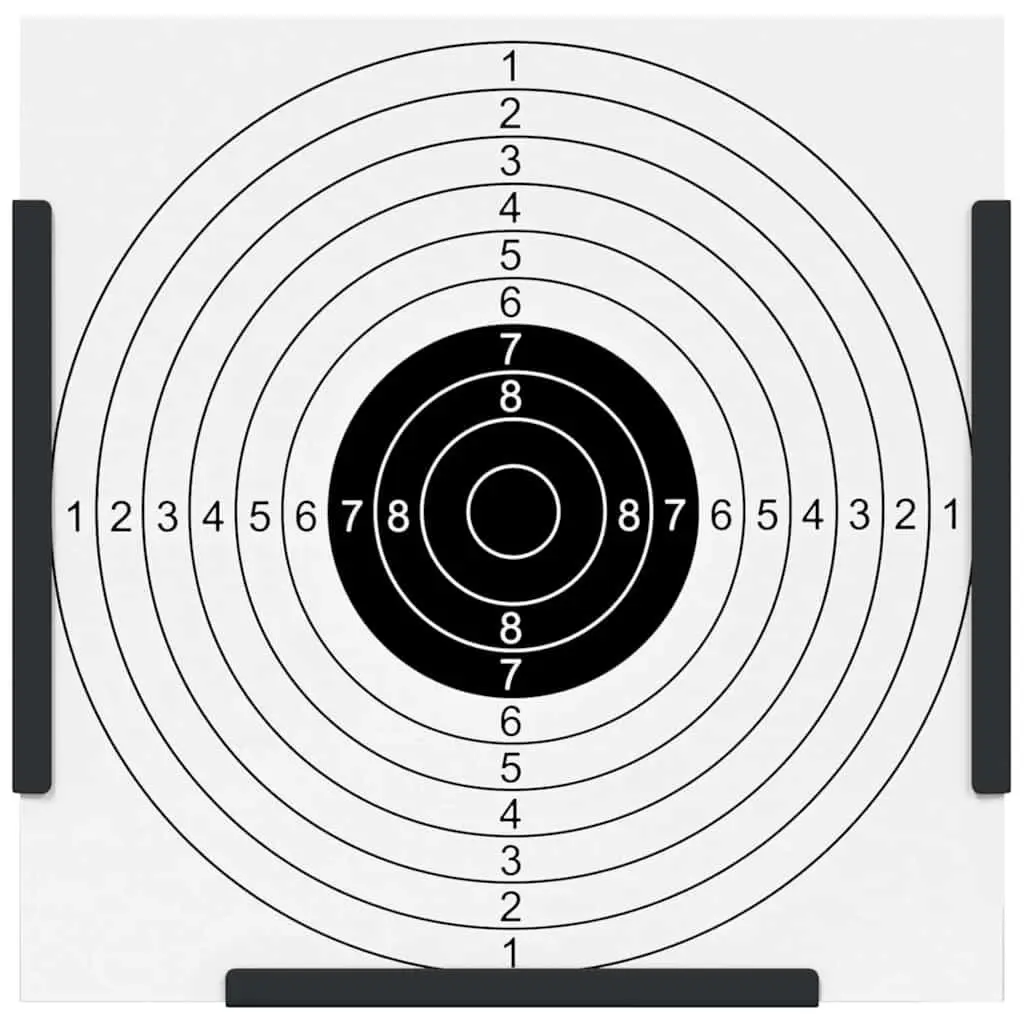 Pellet Trap Shooting Target Indoor Outdoor 17.5cm Steel Frame Black