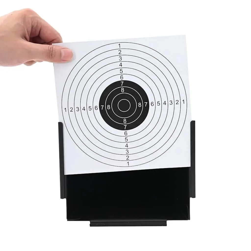Pellet Trap Shooting Target Indoor Outdoor 17.5cm Steel Frame Black
