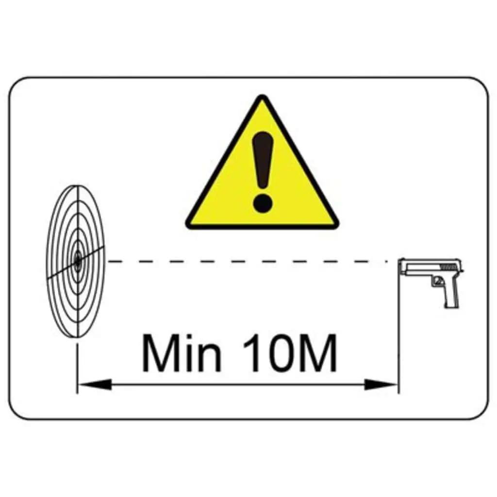 Pellet Trap Shooting Target Indoor Outdoor 17.5cm Steel Frame Black