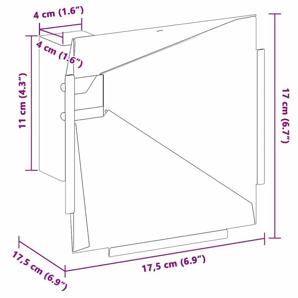 Pellet Trap Shooting Target Indoor Outdoor 17.5cm Steel Frame Black
