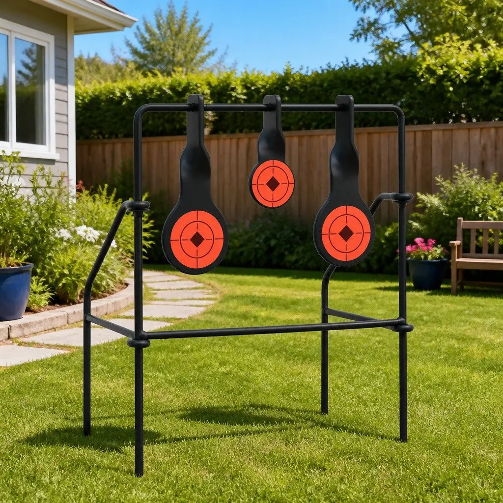 Steel Resetting Shooting Target