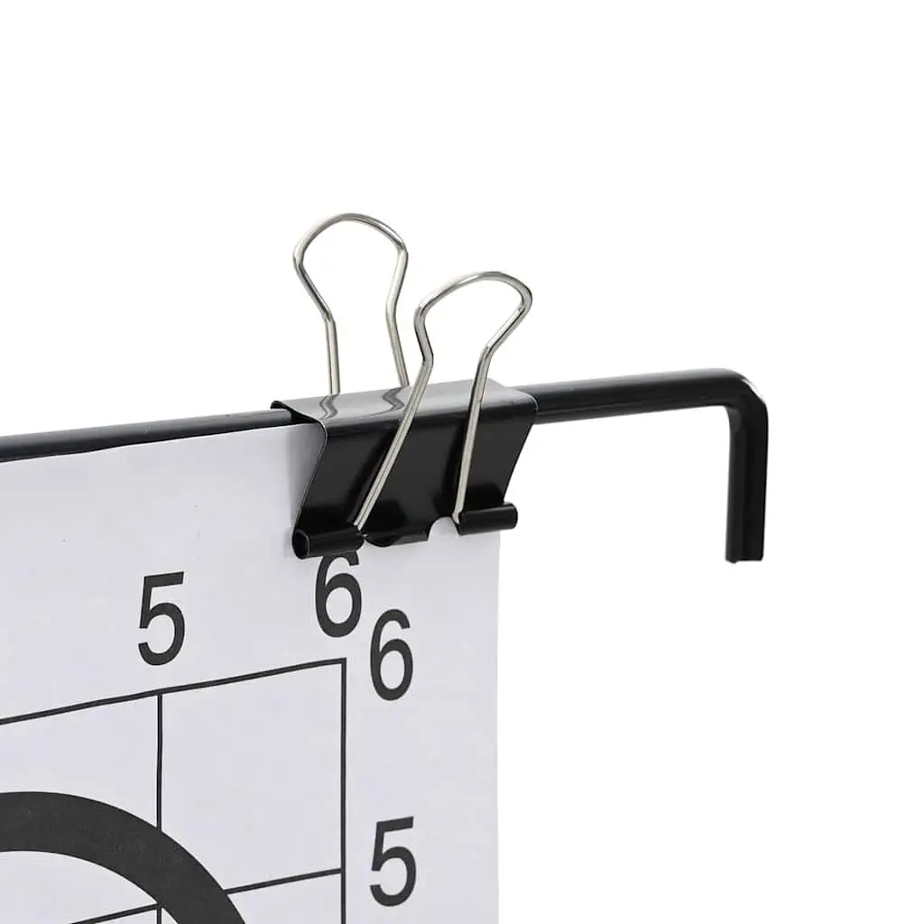 Target Stand Folding Metal Shooting Range Outdoor Accessories Black