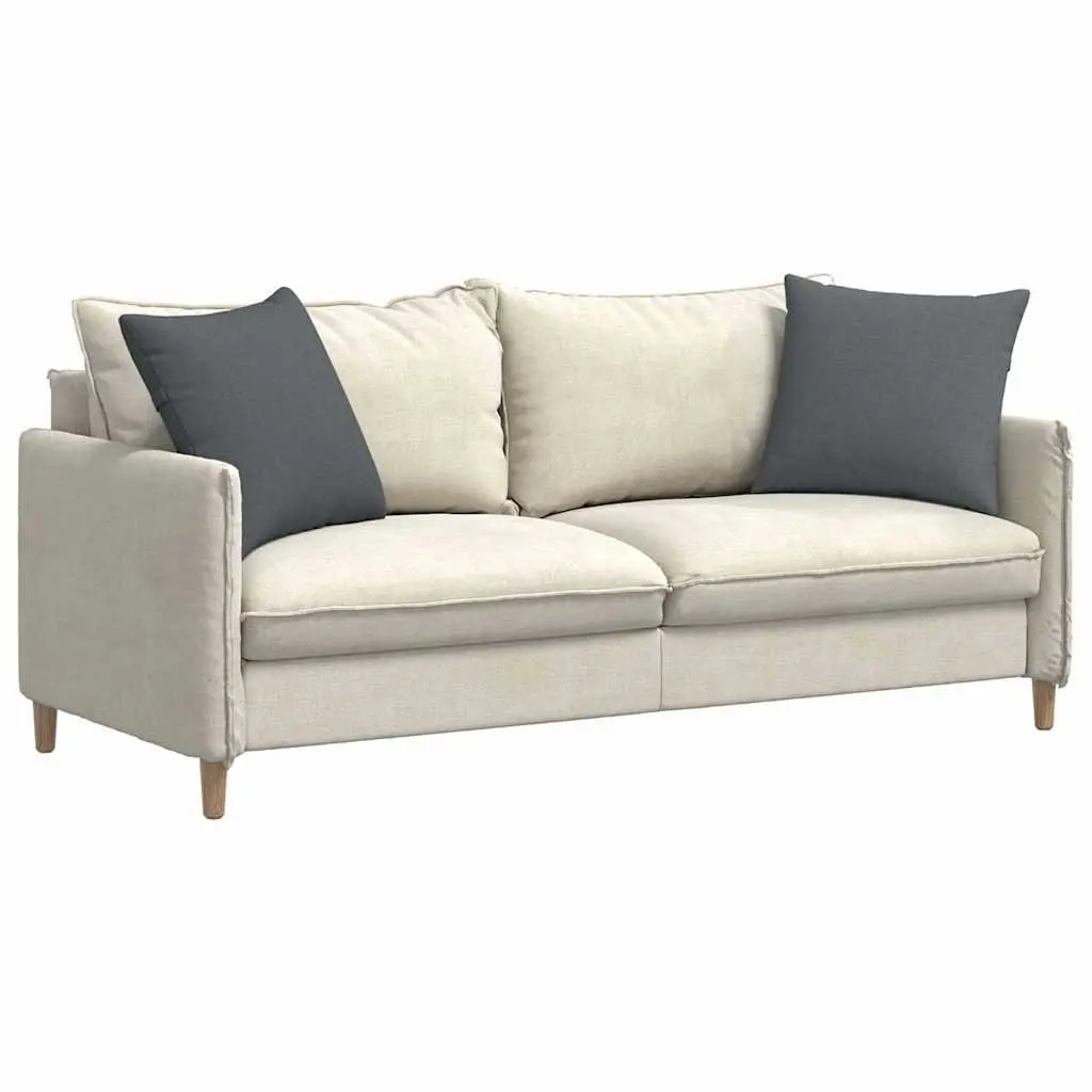 Dark Grey Sofa Pillows Set 50x50cm with Zipper Covers
