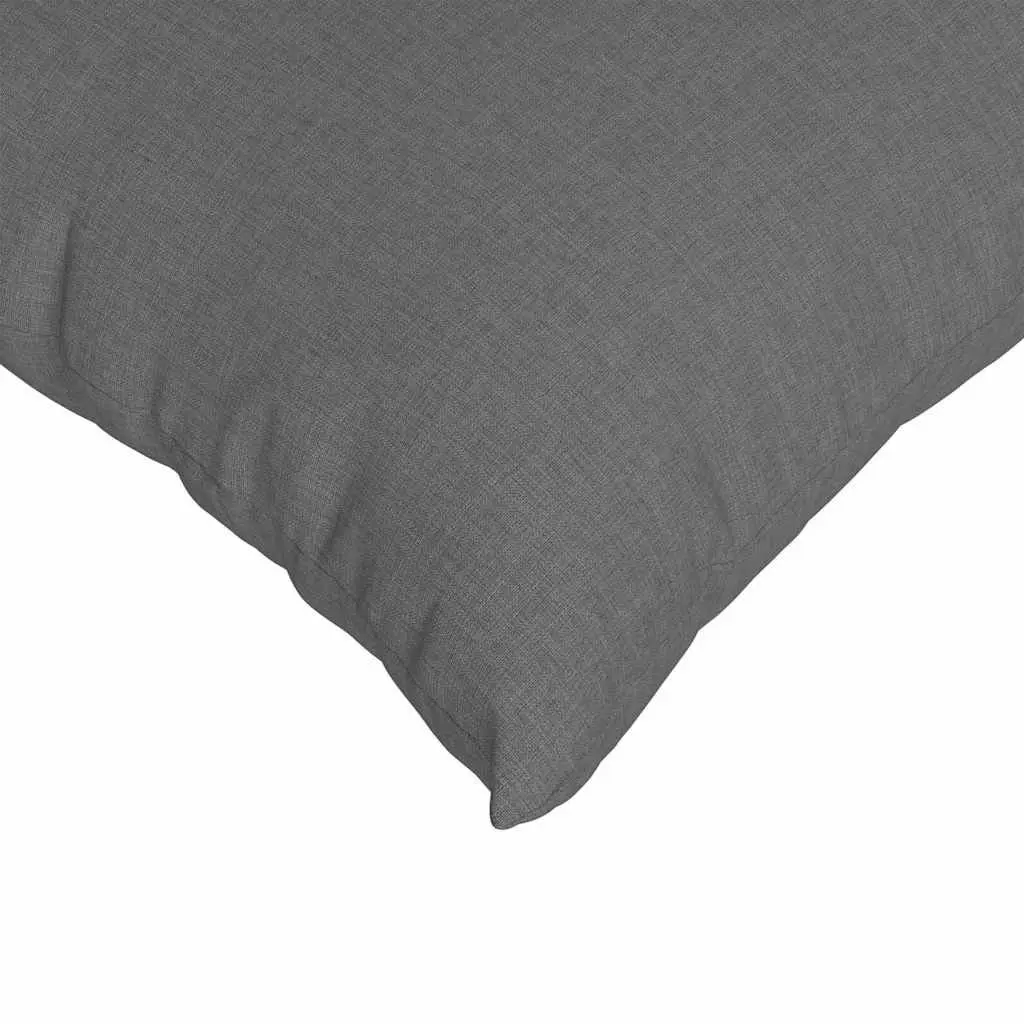 Dark Grey Sofa Pillows Set 50x50cm with Zipper Covers