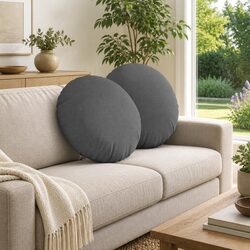 Specifications for Dark Grey Round Seat Cushions 50 cm