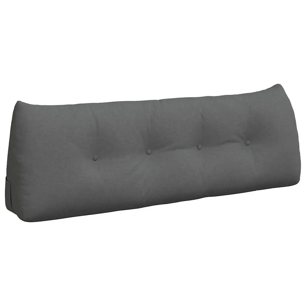 Back Support Cushion Grey 140x24x50cm