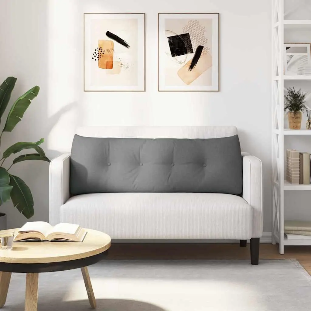 Back Support Cushion Grey 140x24x50cm