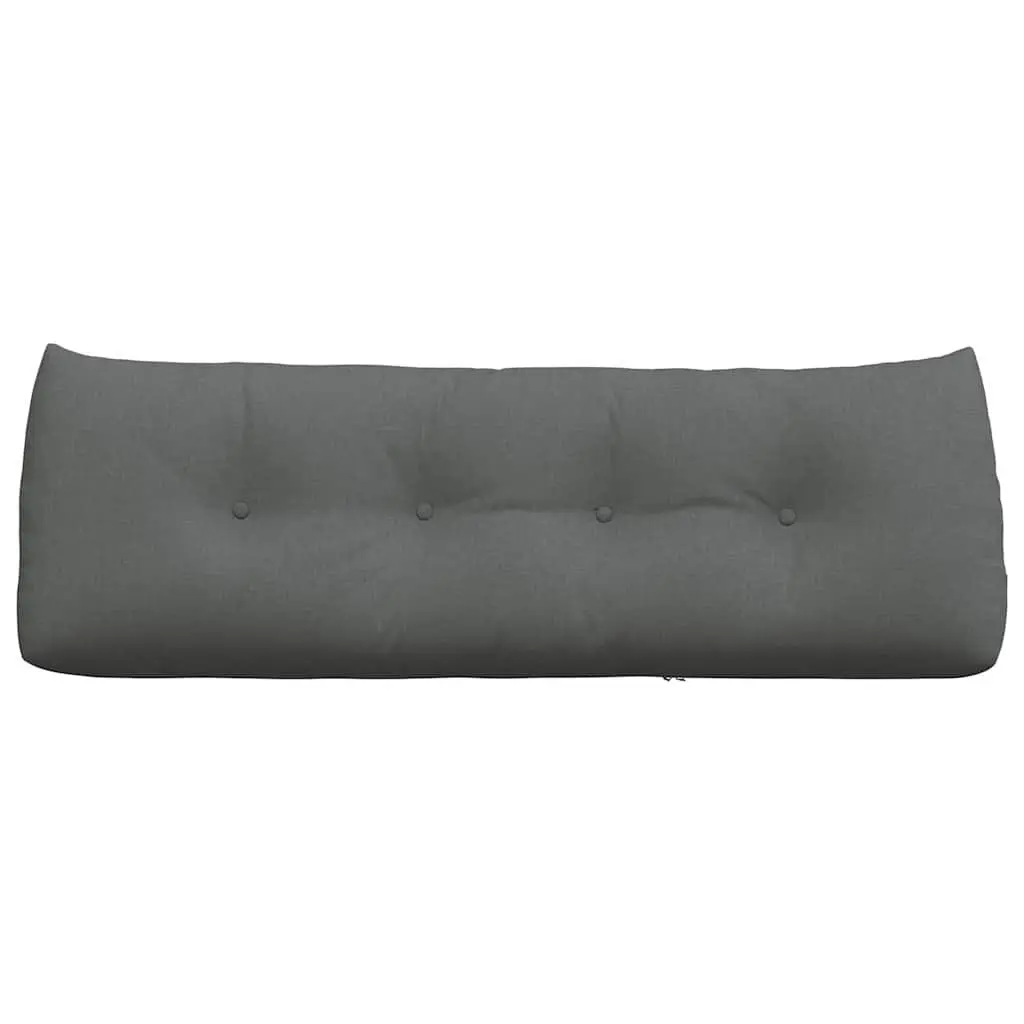 Back Support Cushion Grey 140x24x50cm