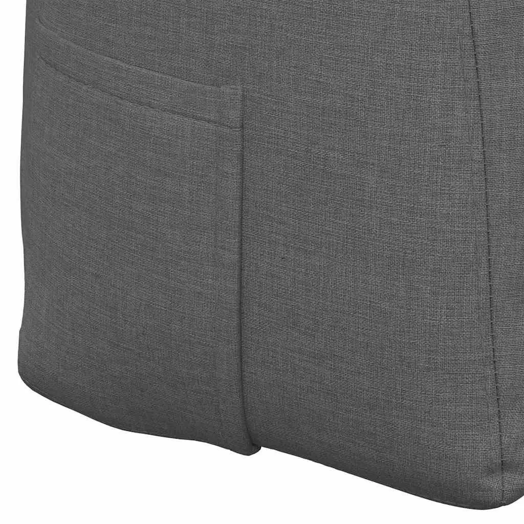 Back Support Cushion Grey 140x24x50cm