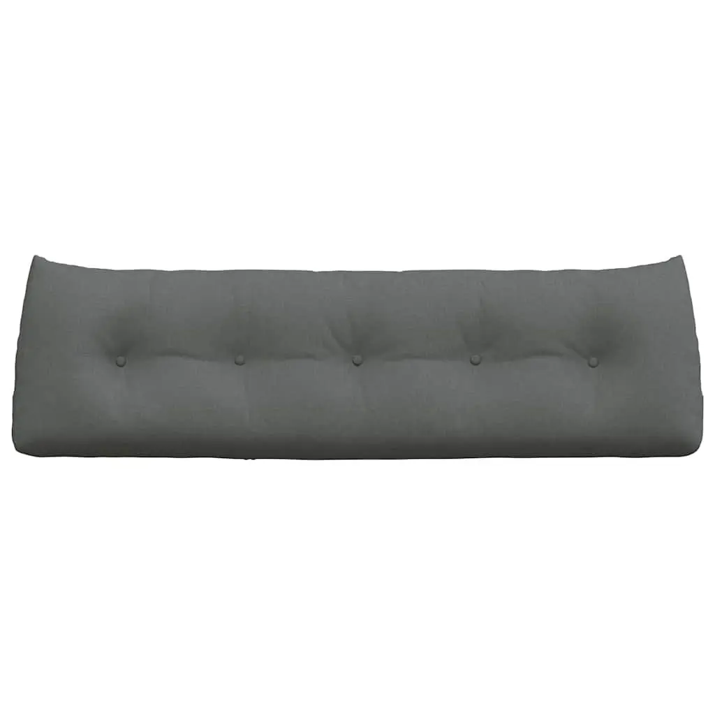 Back Pillow Grey Ergonomic Support Cushion Living Room Bedroom 160x24x50cm