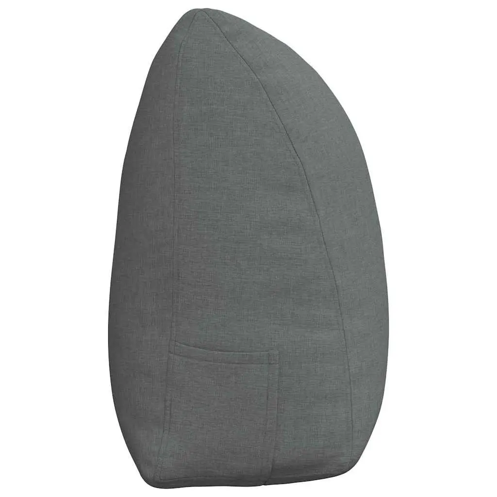 Back Pillow Grey Ergonomic Support Cushion Living Room Bedroom 160x24x50cm