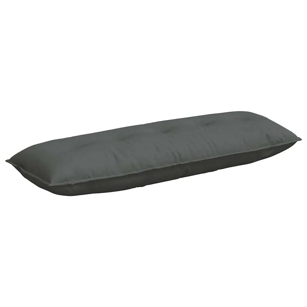 Back Pillow Dark Grey 140x19x50cm Indoor Home Decor Cushion Support Backrest