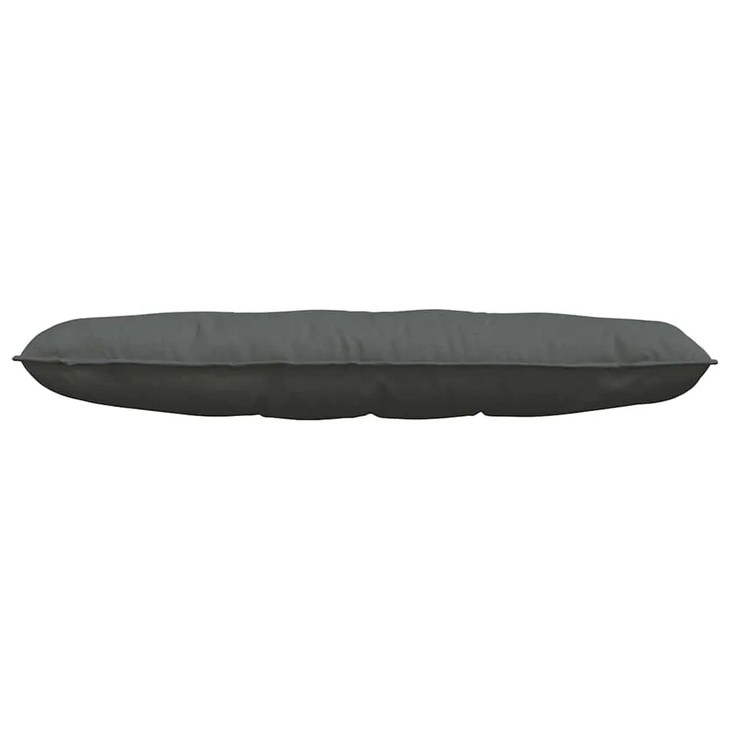 Back Pillow Dark Grey 140x19x50cm Indoor Home Decor Cushion Support Backrest