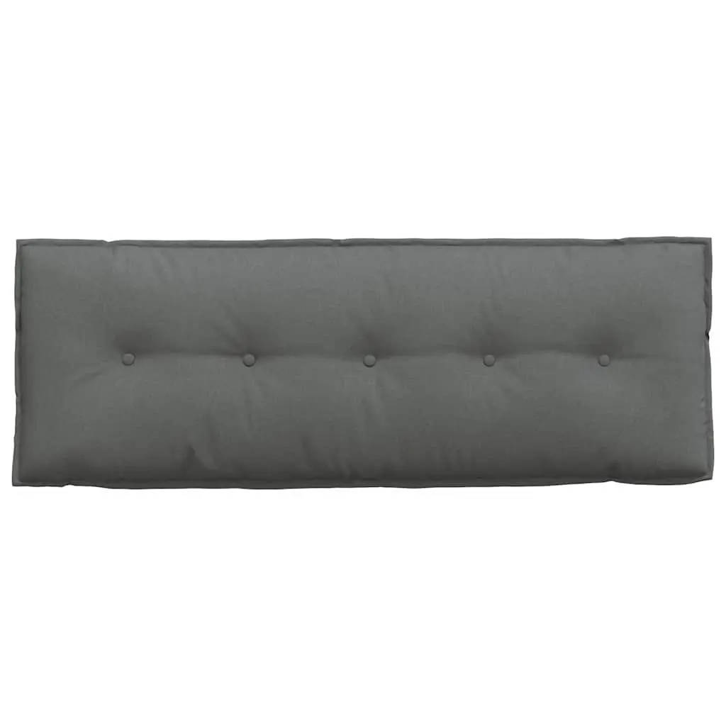 Back Pillow Dark Grey 140x19x50cm Indoor Home Decor Cushion Support Backrest