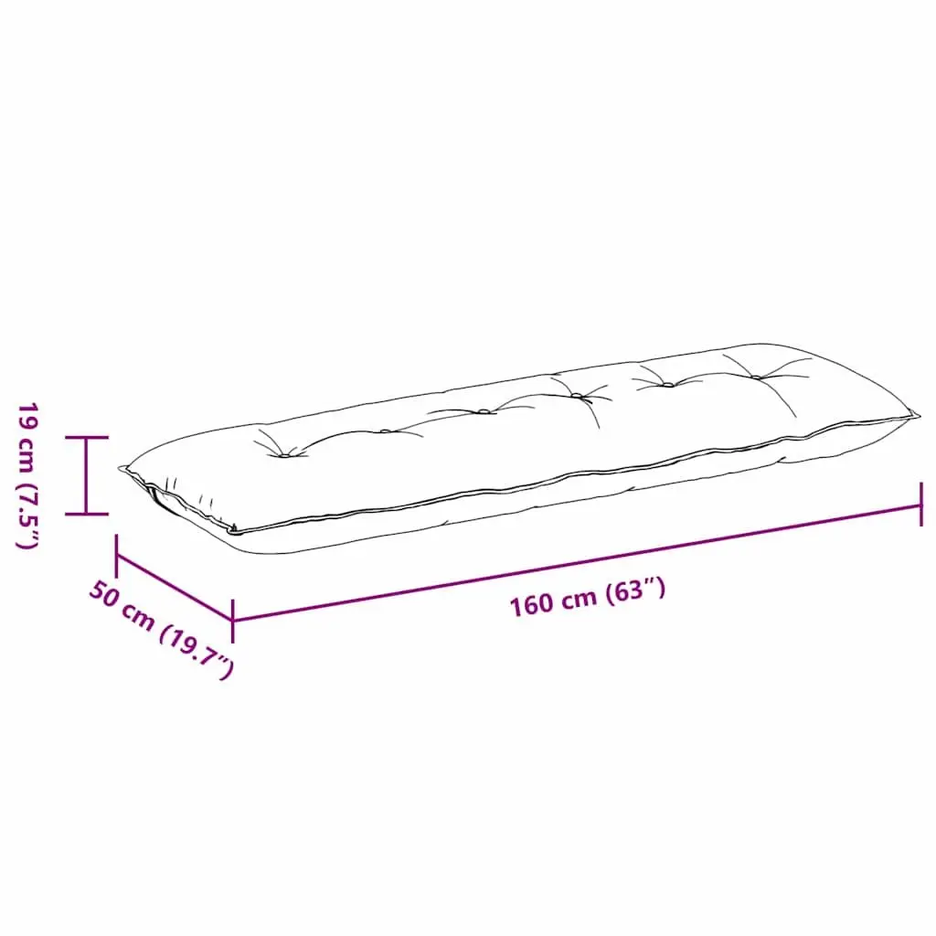 Back Pillow Grey Indoor Support Cushion Living Room Home Decor 160 x 19 x 50 cm