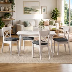Specifications for 4 Grey Seat Cushions – 40x40x12 cm