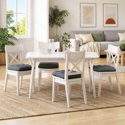Specifications of 4 pcs Dark Grey Seat Cushions 45x45x12cm