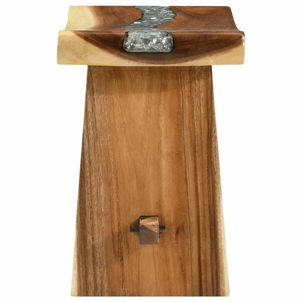 Shower Stool Indoor Solid Wood Brown 50 x 30 x 44 cm