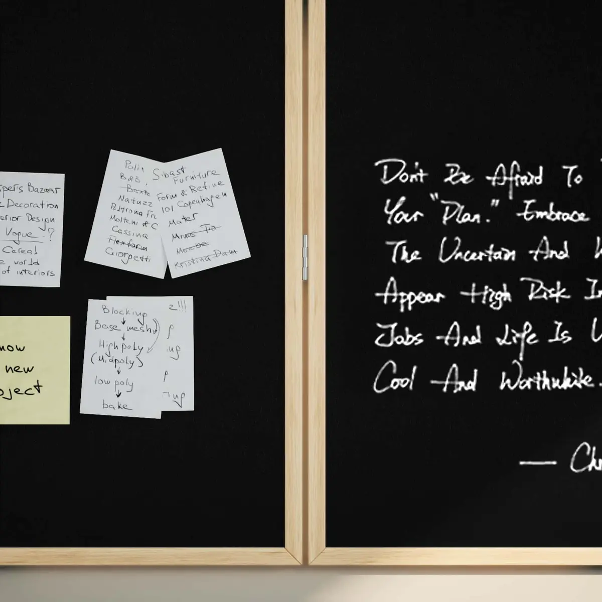 Bulletin Board Office Display Black 80x80cm Pine Wood