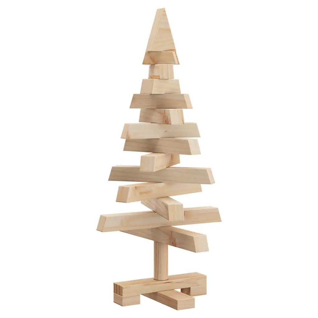 60cm Solid Pine Wood Christmas Tree