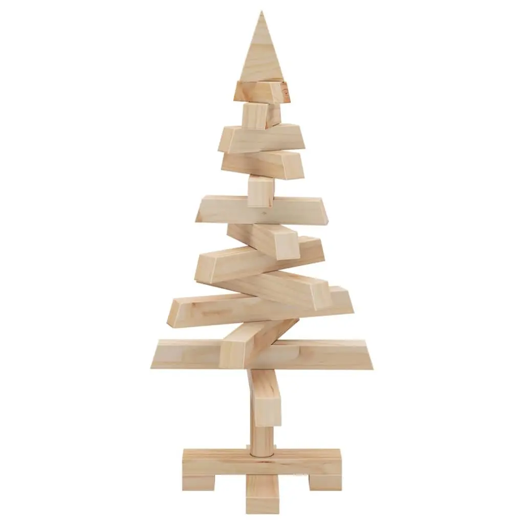 60cm Solid Pine Wood Christmas Tree