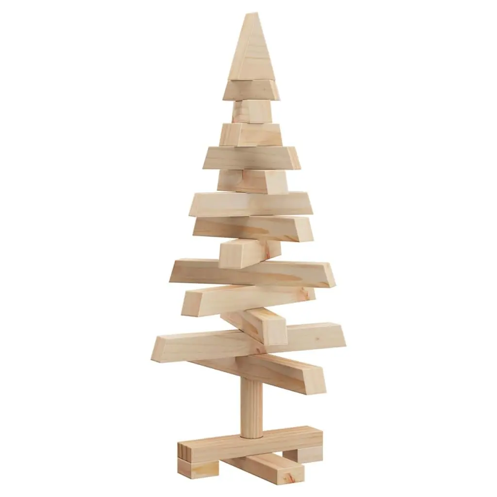 60cm Solid Pine Wood Christmas Tree