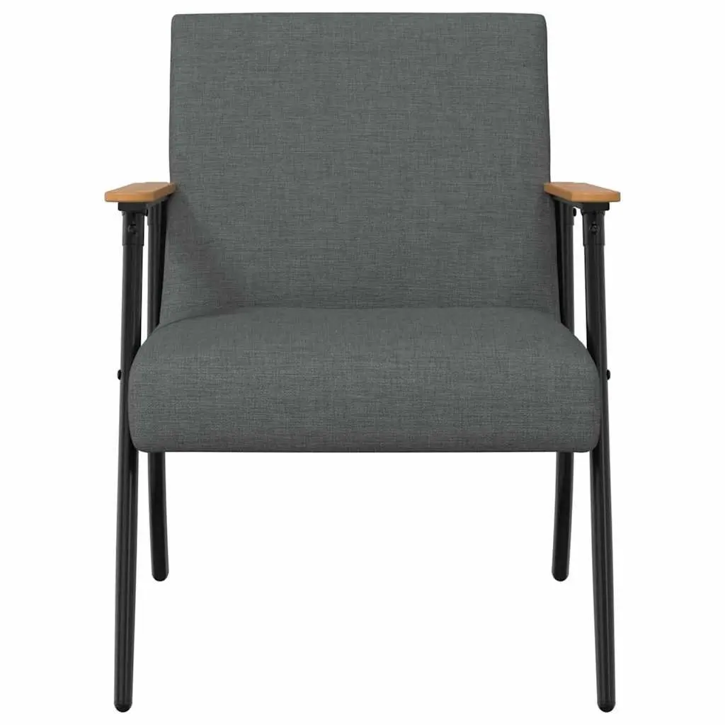 Armchair Grey Fabric Modern Living Room