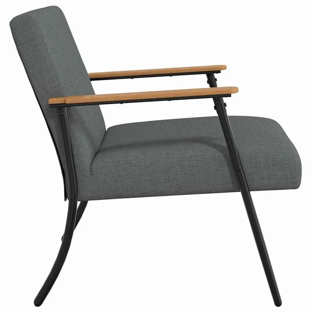 Armchair Grey Fabric Modern Living Room