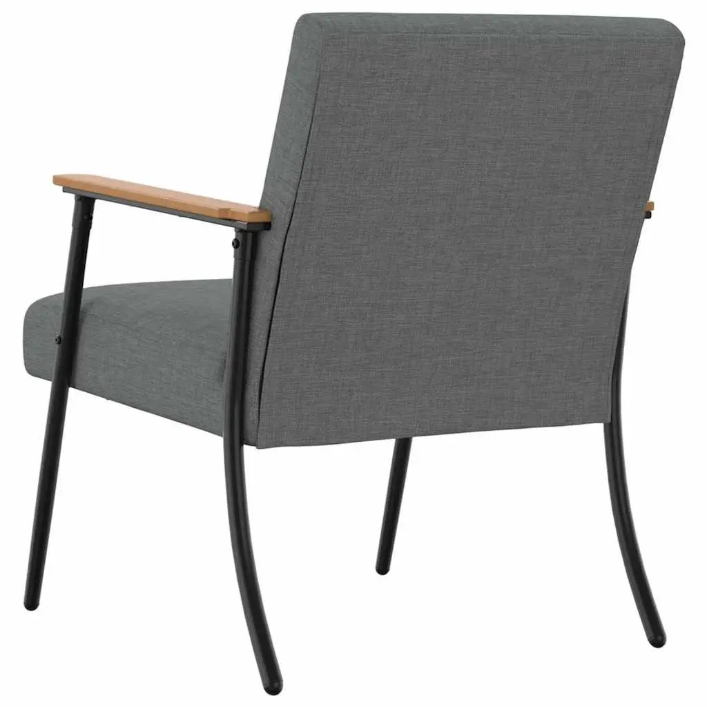 Armchair Grey Fabric Modern Living Room