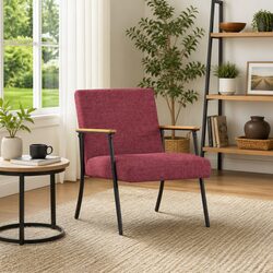 Specifications of the Red Fabric Modern Recliner Chair