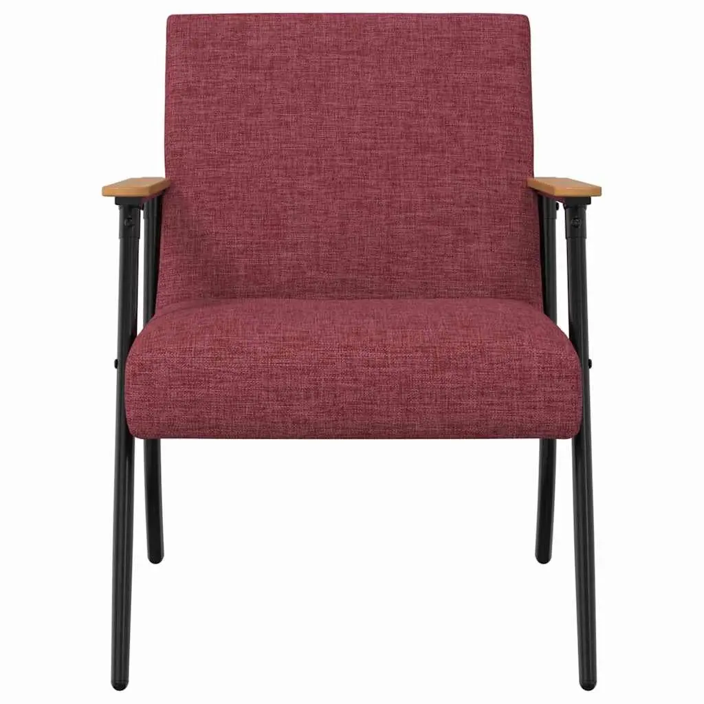 Red Fabric Modern Recliner Chair