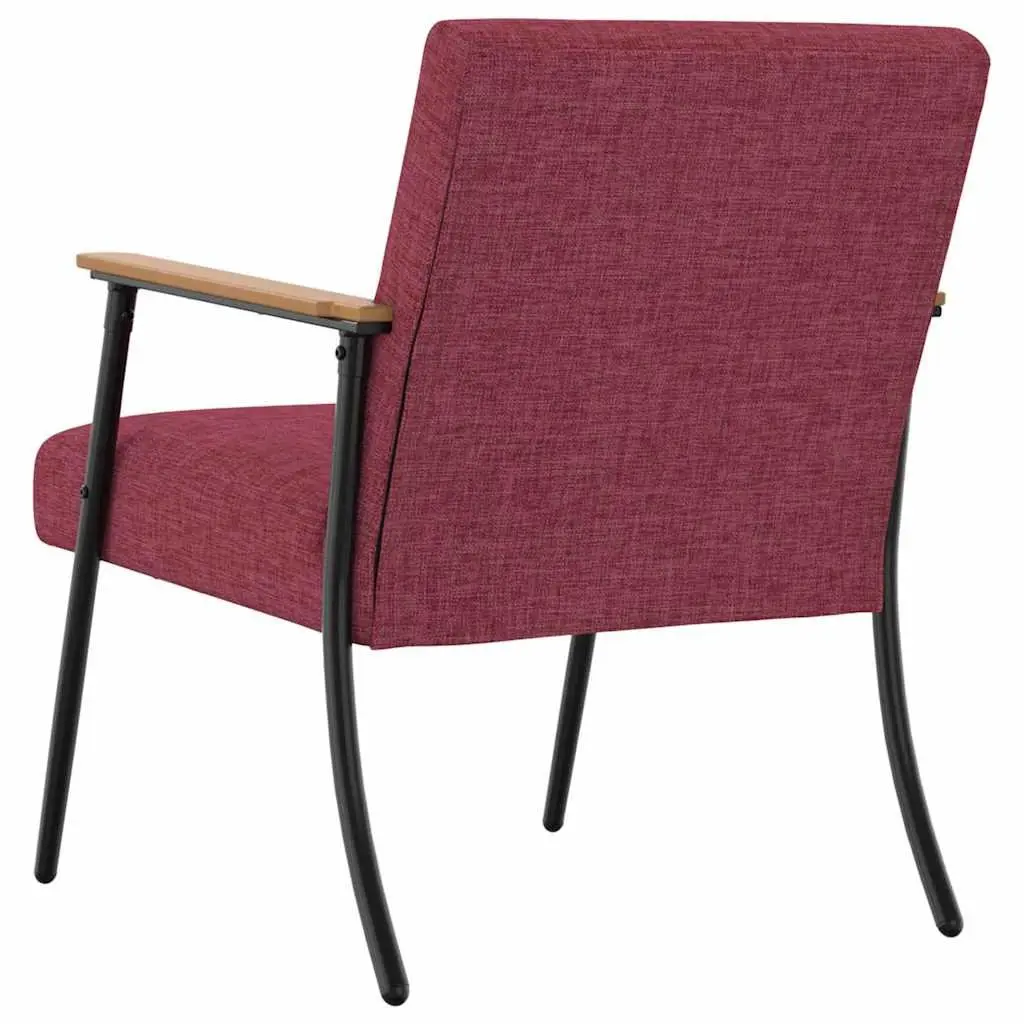 Red Fabric Modern Recliner Chair