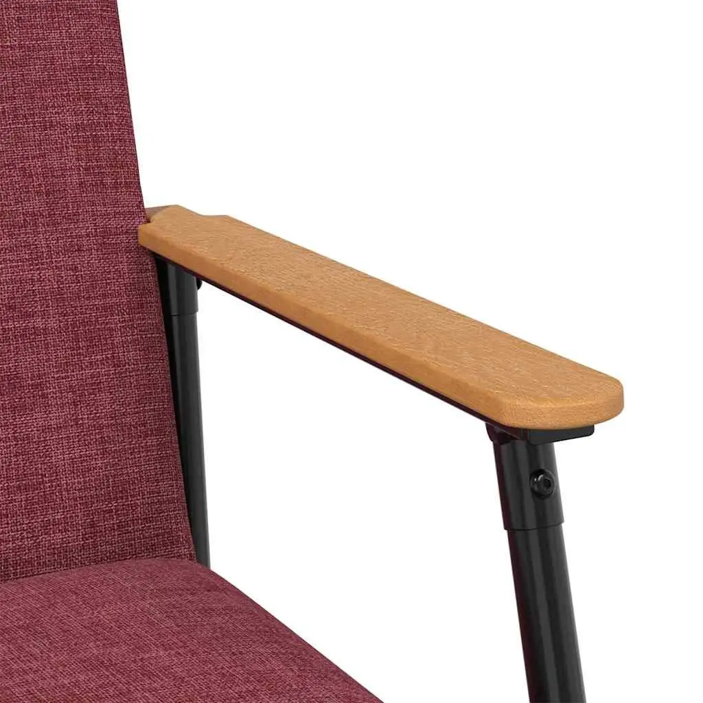 Red Fabric Modern Recliner Chair