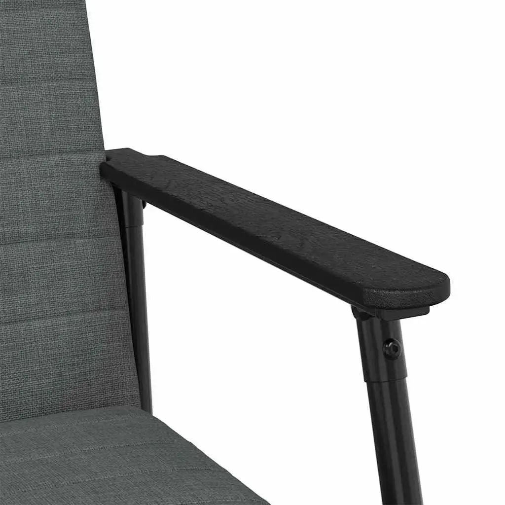 Armchair Living Room Bedroom Grey Fabric Ergonomic Support