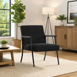 Specifications of Black Velvet Armchair for Modern Decor