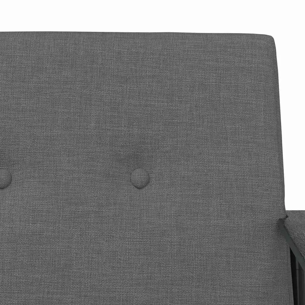 Armchair Indoor Dark Grey Fabric Ergonomic Foam Cushion