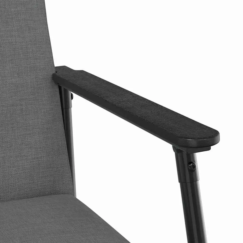 Armchair Indoor Dark Grey Fabric Ergonomic Foam Cushion